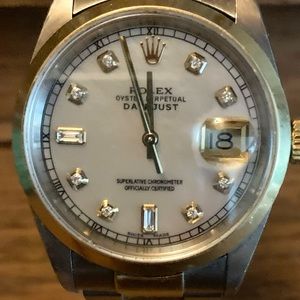 Sold-Rolex 36mm Oyster Quickset 16203 Stainless/18kt